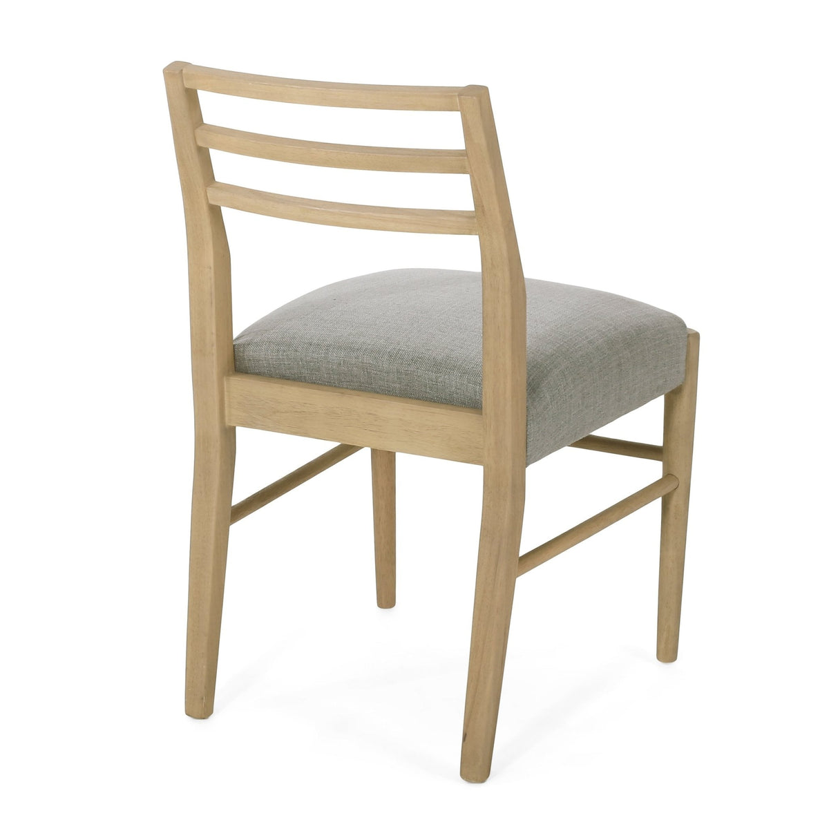 Pinnacle Dining Chair Set of 2 with Upholstered Seat - Beige or Grey