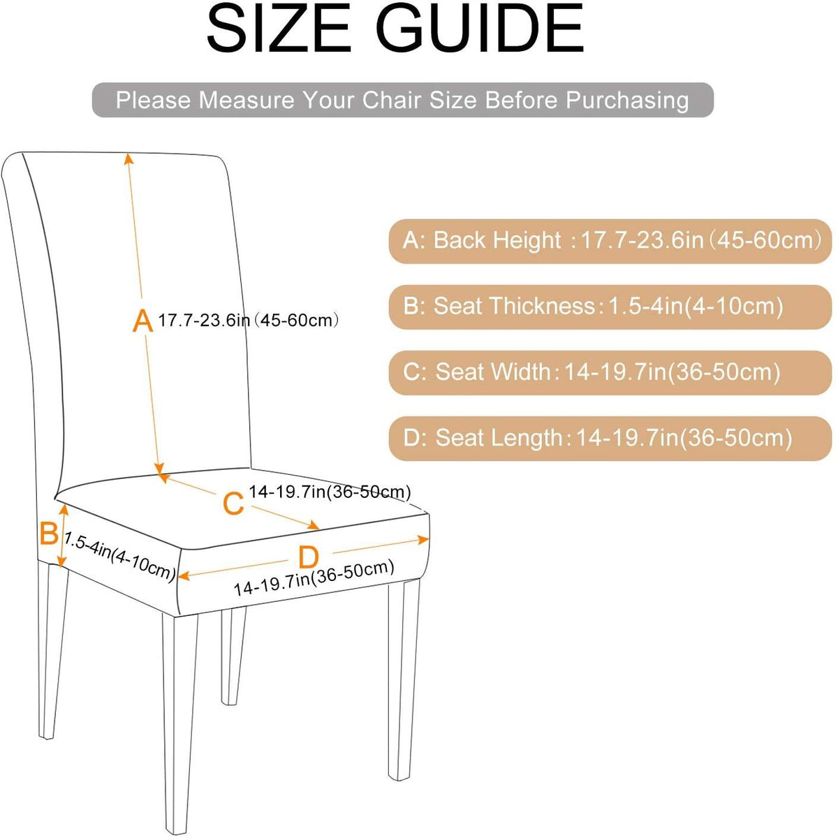 Stretch Washable Dining Chair Cover