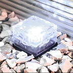 Solar LED Ice Brick Light Waterproof Garden Path Light