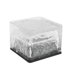 Solar LED Ice Brick Light Waterproof Garden Path Light