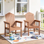 Adirondack Chair with High Backrest and Wide Armrests