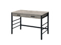 Disho Weathered Writing Desk with USB Ports - Oak