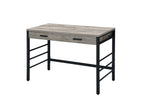 Disho Weathered Writing Desk with USB Ports - Oak