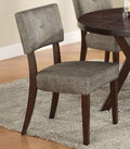 Drake Side Chair Set of 2 with Fabric Upholstery - Gray