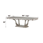 Gorsedd Dining Table with Removable Leaf - Gold