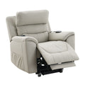 Marsha Power Motion Recliner with Lift, Heating, and Massage - Light Gray
