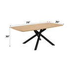 Natural Wood Dining Table with Contemporary Design - Lawton