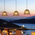 Solar Bell Pendant Lantern IP44 Waterproof Outdoor Chandelier