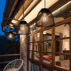 Solar Bell Pendant Lantern IP44 Waterproof Outdoor Chandelier