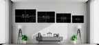 Spa Candle Orchid And Stones Glass Wall Art